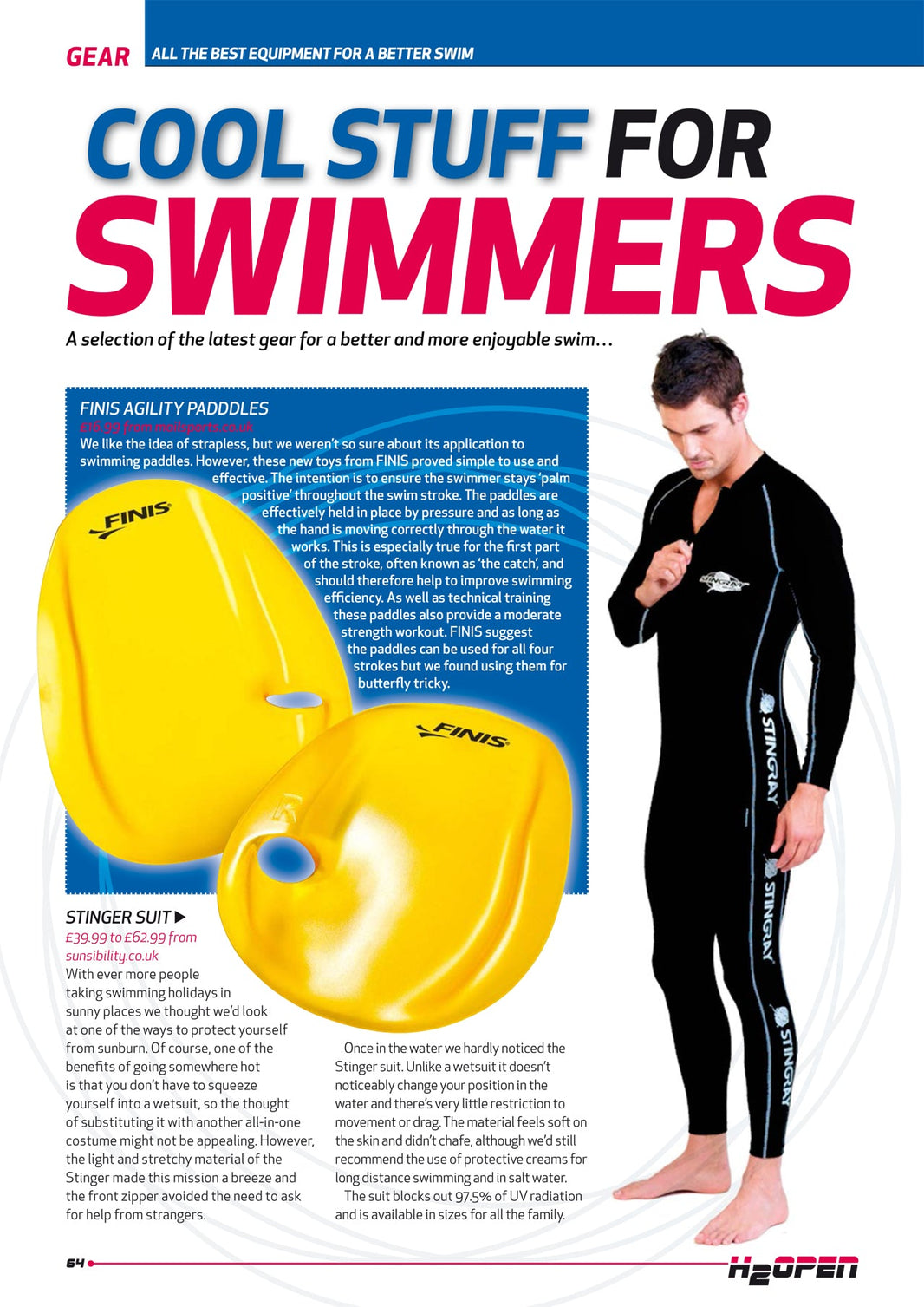 H20 Magazine test out our fabulous stinger suit in the open water