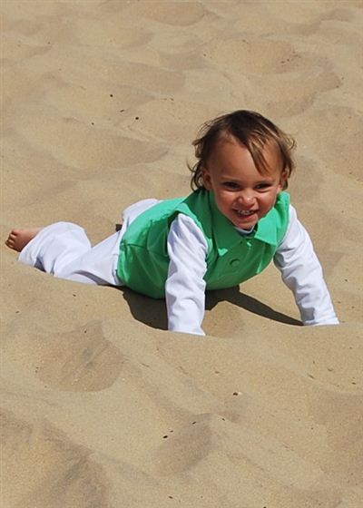 Unisex Sleeveless Polo Shirt - UPF 50+, Age 0-10