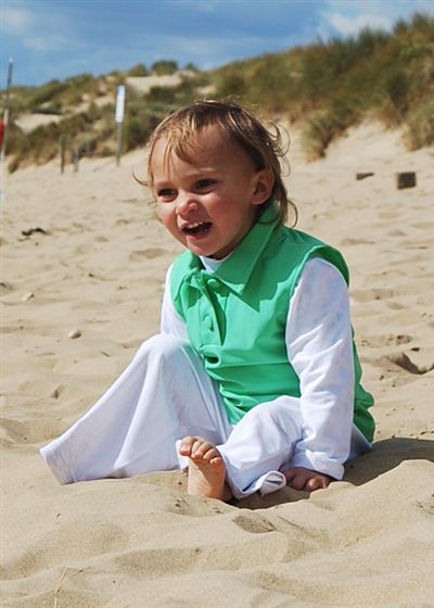 Unisex Sleeveless Polo Shirt - UPF 50+, Age 0-10-2