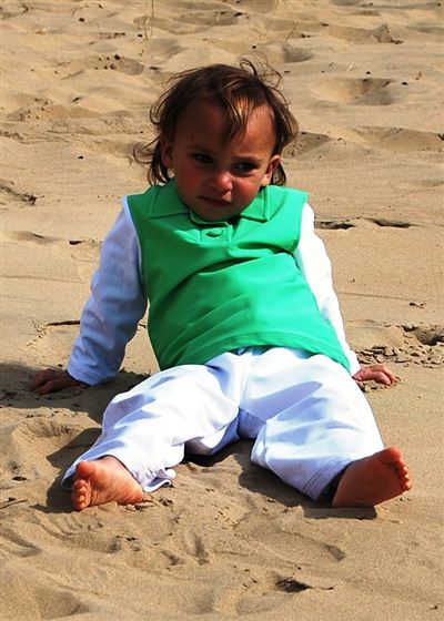 Unisex Sleeveless Polo Shirt - UPF 50+, Age 0-10-zoom-3