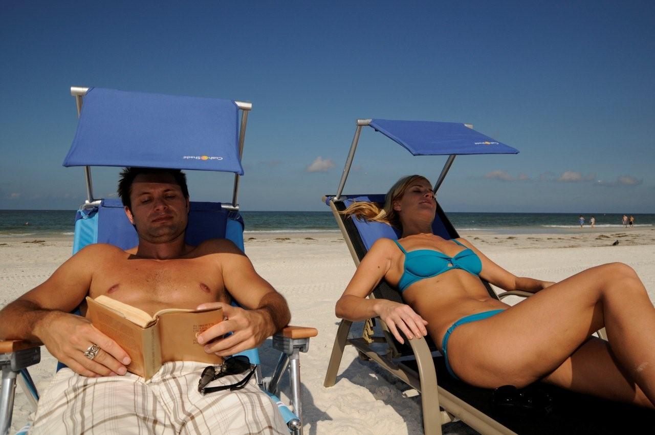 PRE ORDER Cush n Shade Portable Sun Shade for Lounger or Chair - UPF 50+-zoom-16