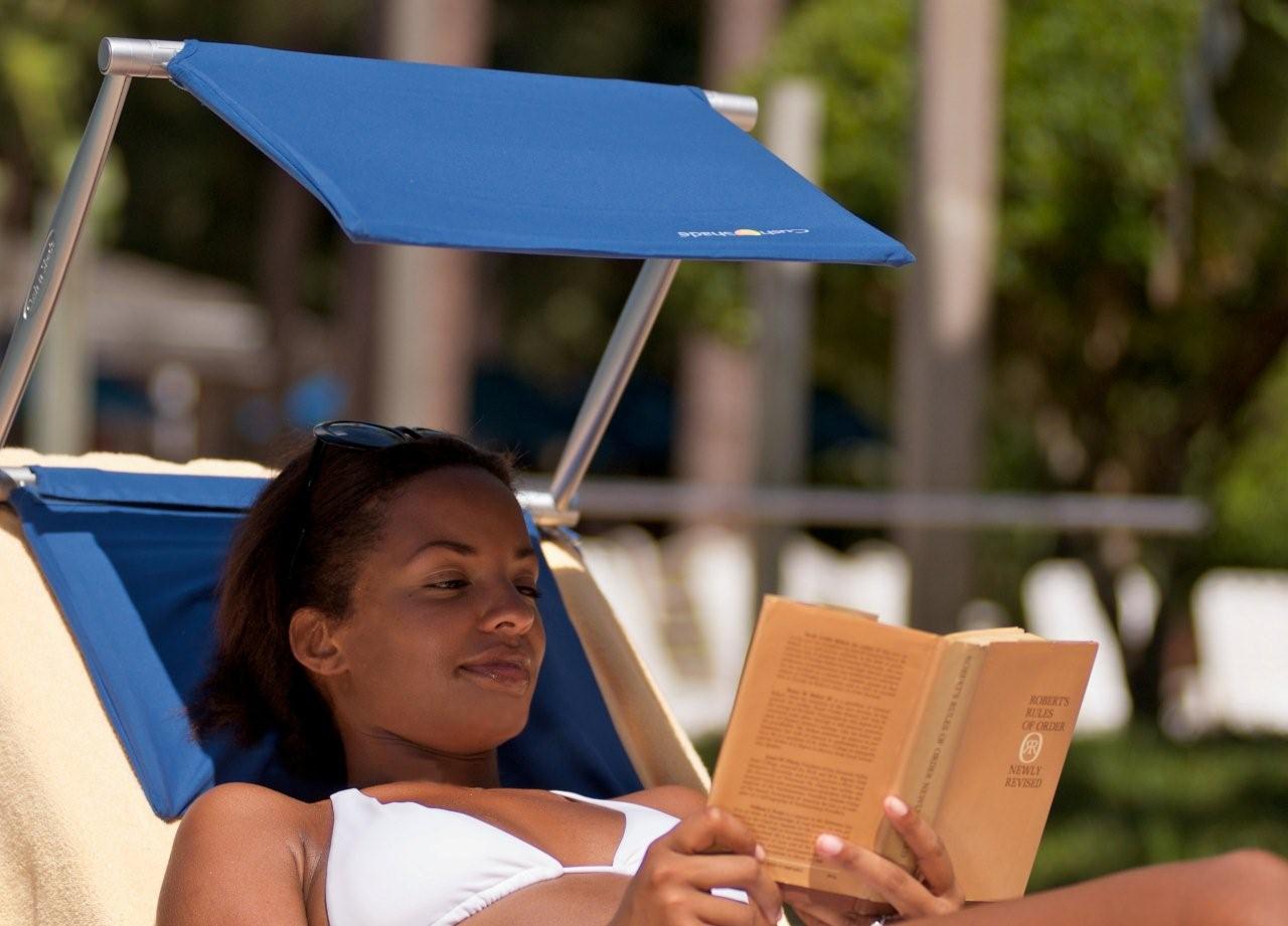 PRE ORDER Cush n Shade Portable Sun Shade for Lounger or Chair - UPF 50+-zoom-11