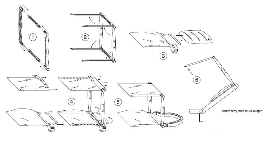 PRE ORDER Cush n Shade Portable Sun Shade for Lounger or Chair - UPF 50+