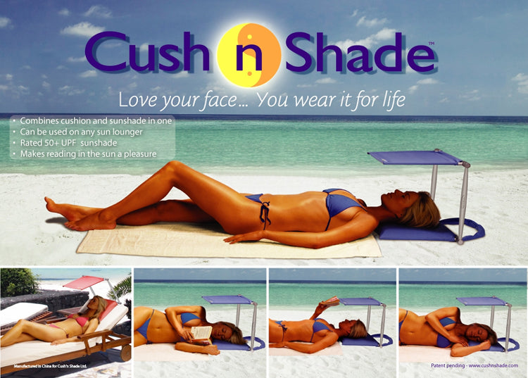 PRE ORDER Cush n Shade Portable Sun Shade for Lounger or Chair - UPF 50+-20