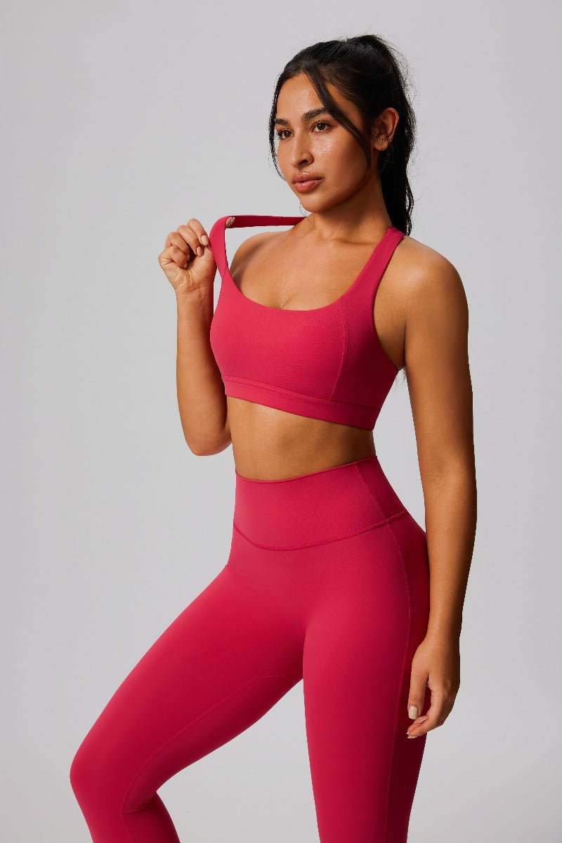 UPF 50+ Shockproof Yoga Sports Bra-9