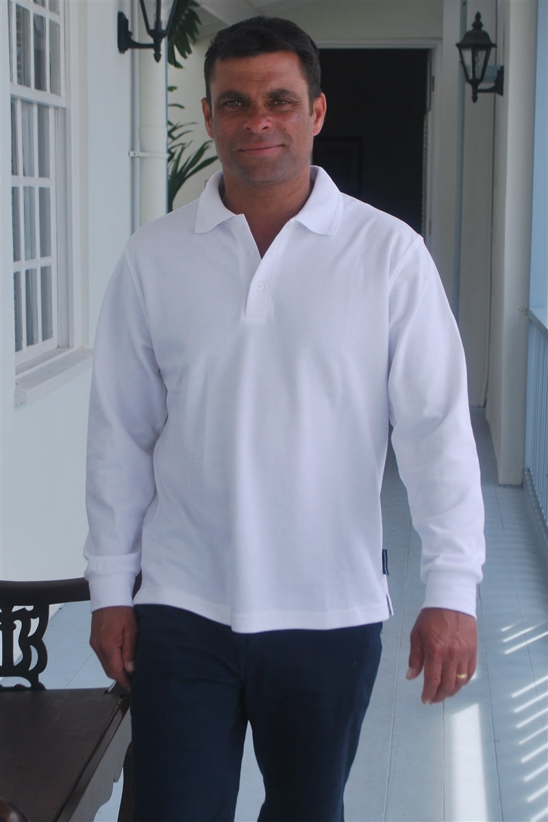 Stingray Mens Long Sleeved Polo Shirt ST805L - UPF 50+-3