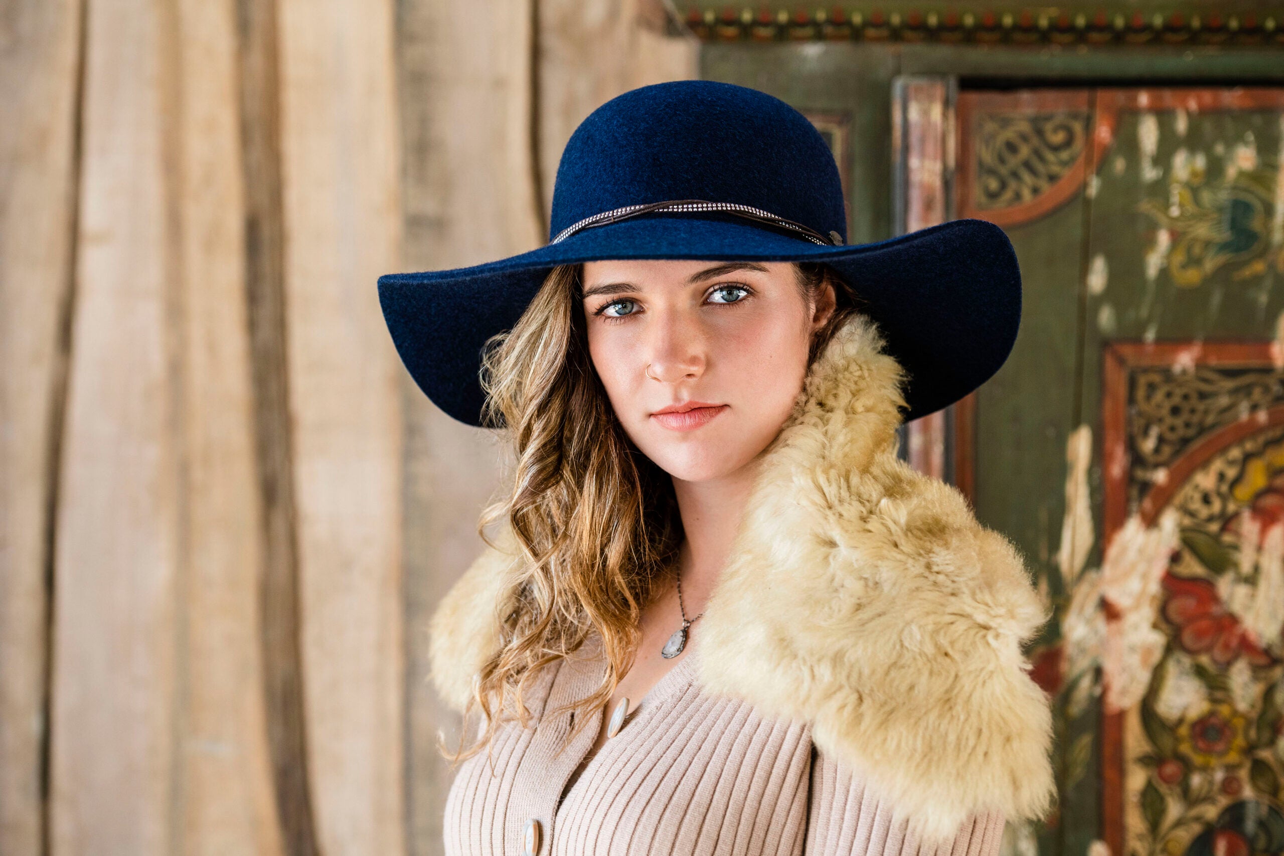 Cambria Wool Felt Wide Brim Hat - UPF 50+