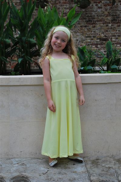 Long Plain Summer Dress - UPF 50+, Age 0-10-zoom-3