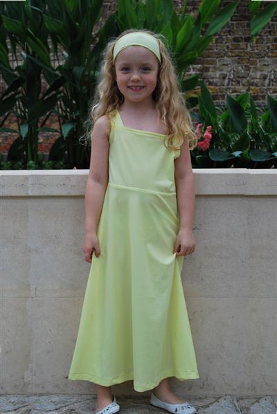 Long Plain Summer Dress - UPF 50+, Age 0-10-zoom-1