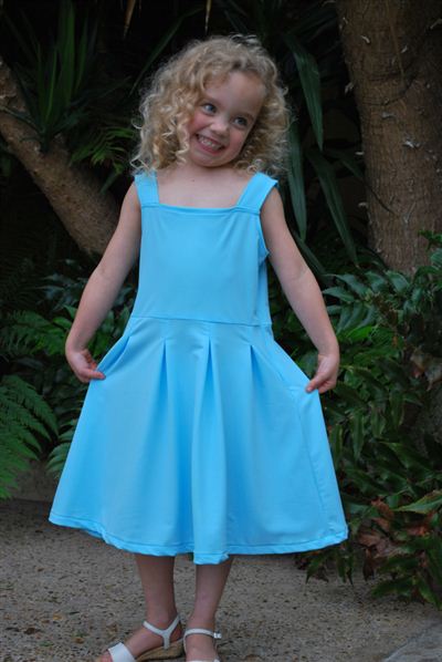 Pleated Summer Dress - UPF 50+, Age 0-10-zoom-