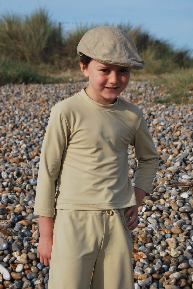 Kids Unisex Long Sleeve Sun Protective T-Shirt - UPF 50+, Age 0-10-zoom-