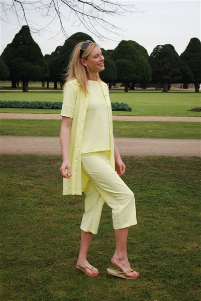 3/4 Length Drawstring trousers - UPF 50+-3