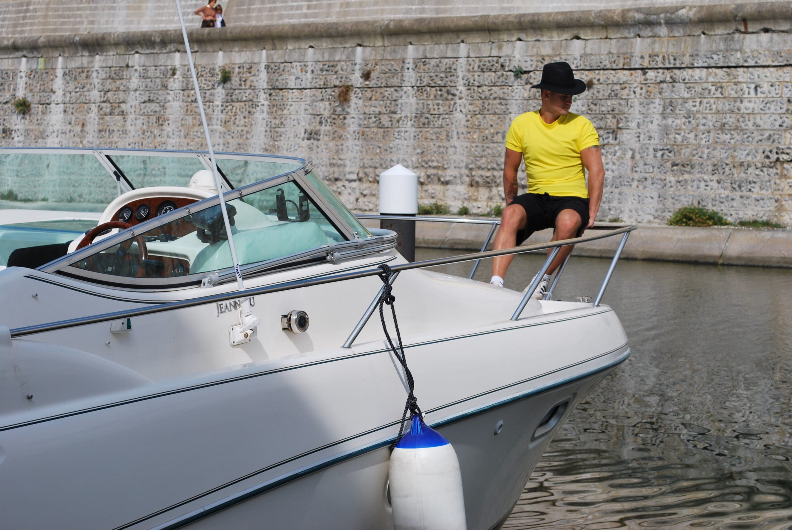 Ready to Dispatch - Mens Fitted T-Shirt - Available in Medium Size Colour Mimosa - UPF 50+-zoom-2