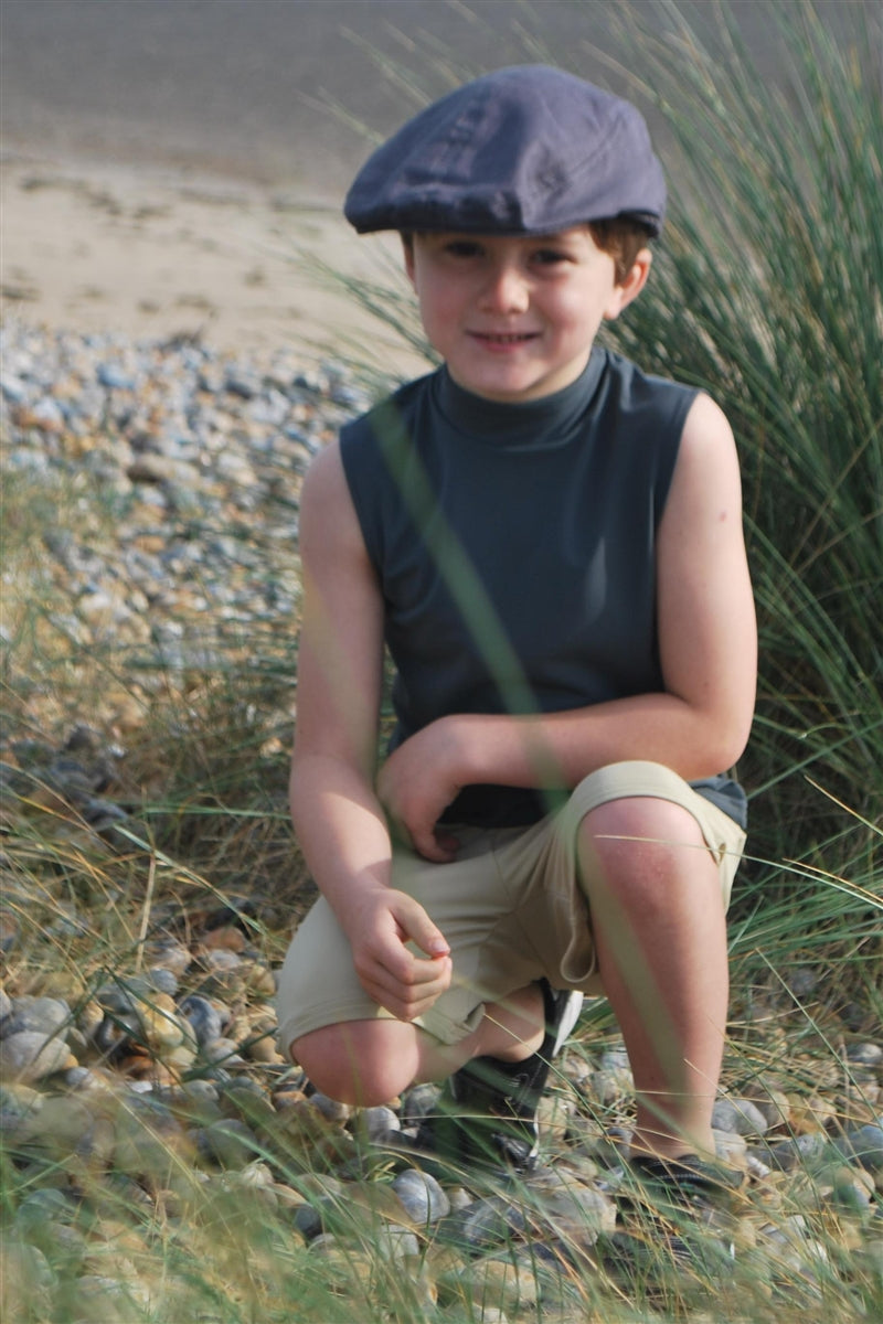 Unisex Sleeveless Sun Protective Turtle Neck Top - UPF 50+, Age 0-10-zoom-6