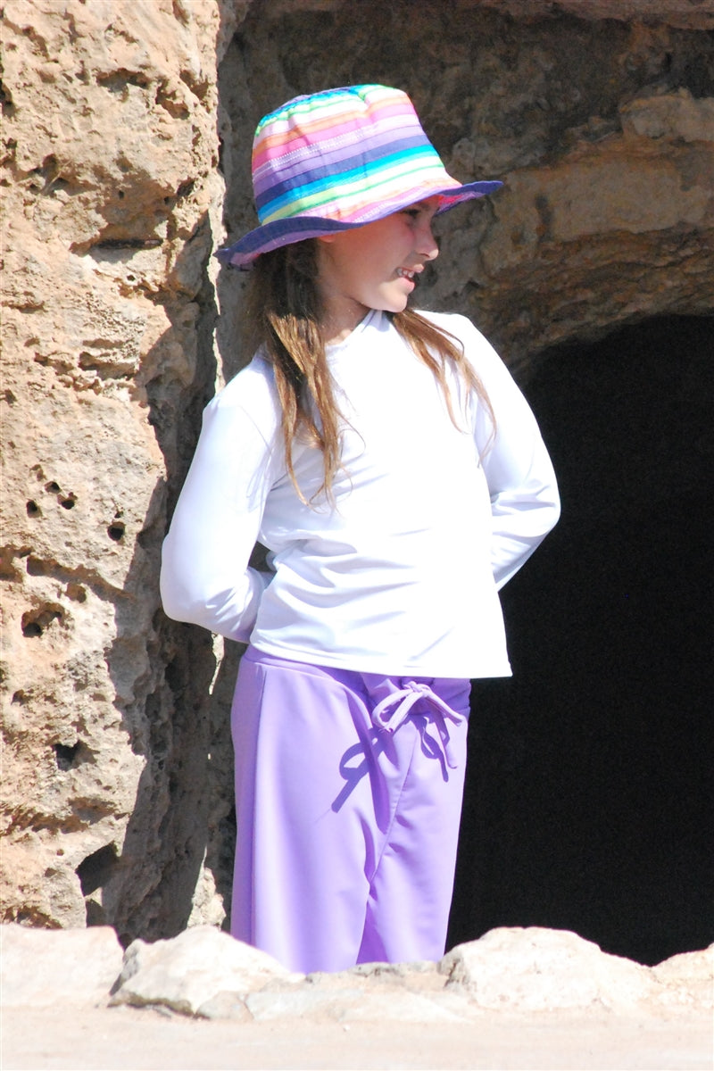 Unisex Kids UV Protective Long Sleeve Turtle Neck Top - UPF 50+ Age 0-10-3