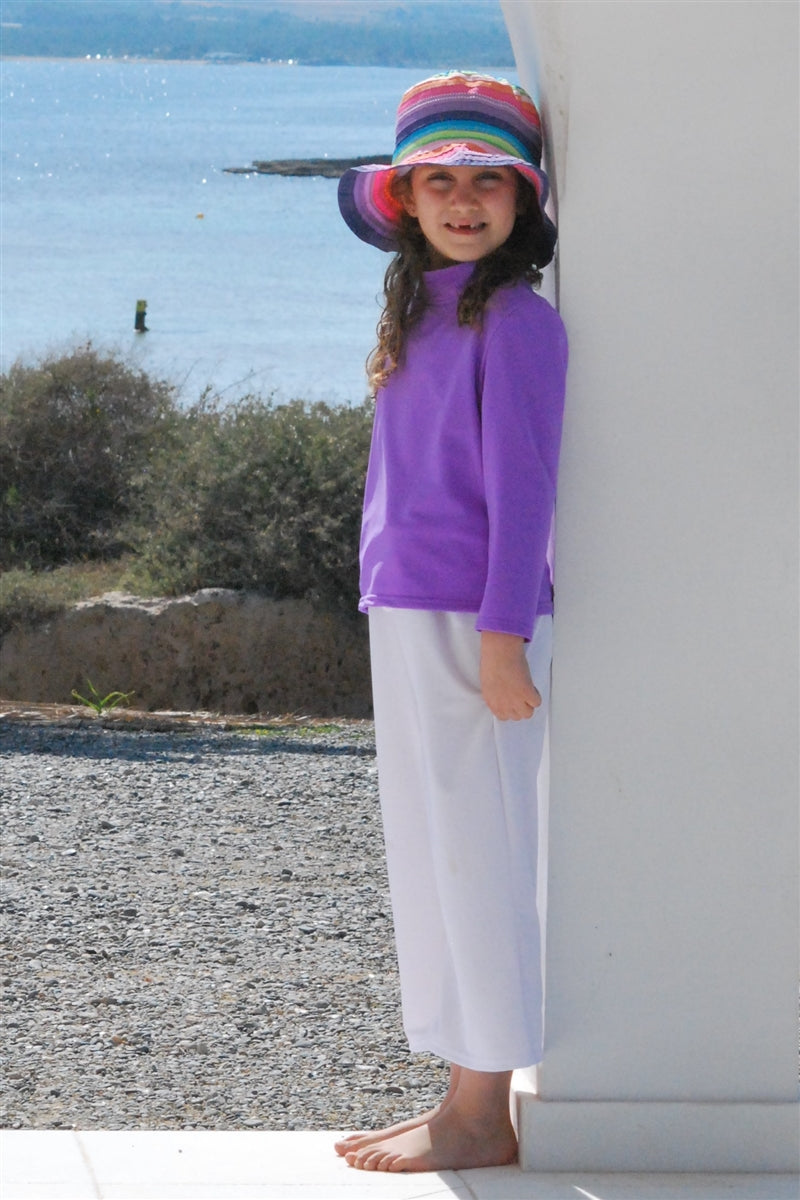 Unisex Drawstring Trousers (3/4 Length) - UPF 50+, Age 0-10
