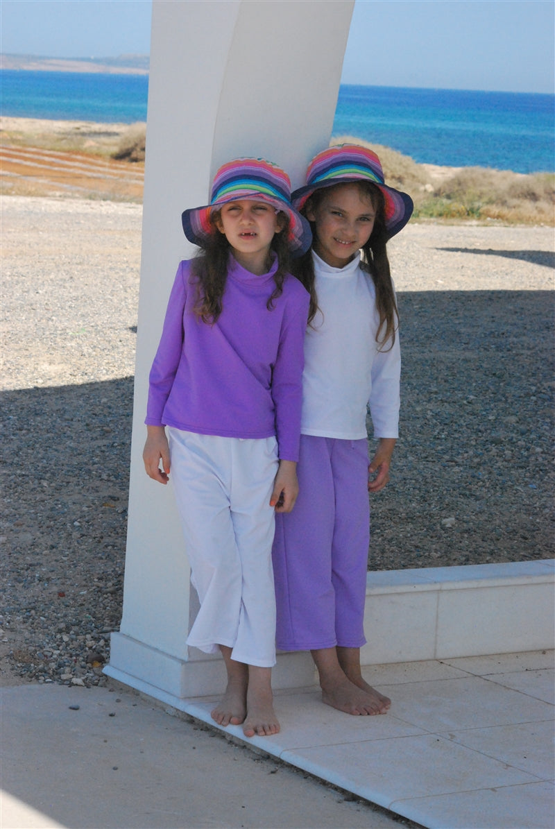 Unisex Drawstring Trousers (3/4 Length) - UPF 50+, Age 0-10-zoom-3