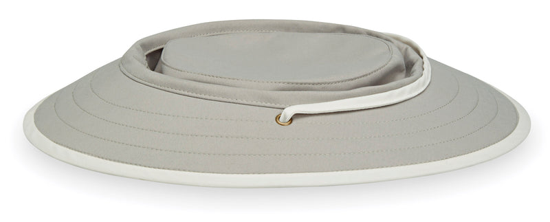 Ladies Explorer Flat Pack Sun Hat - UPF 50+-zoom-