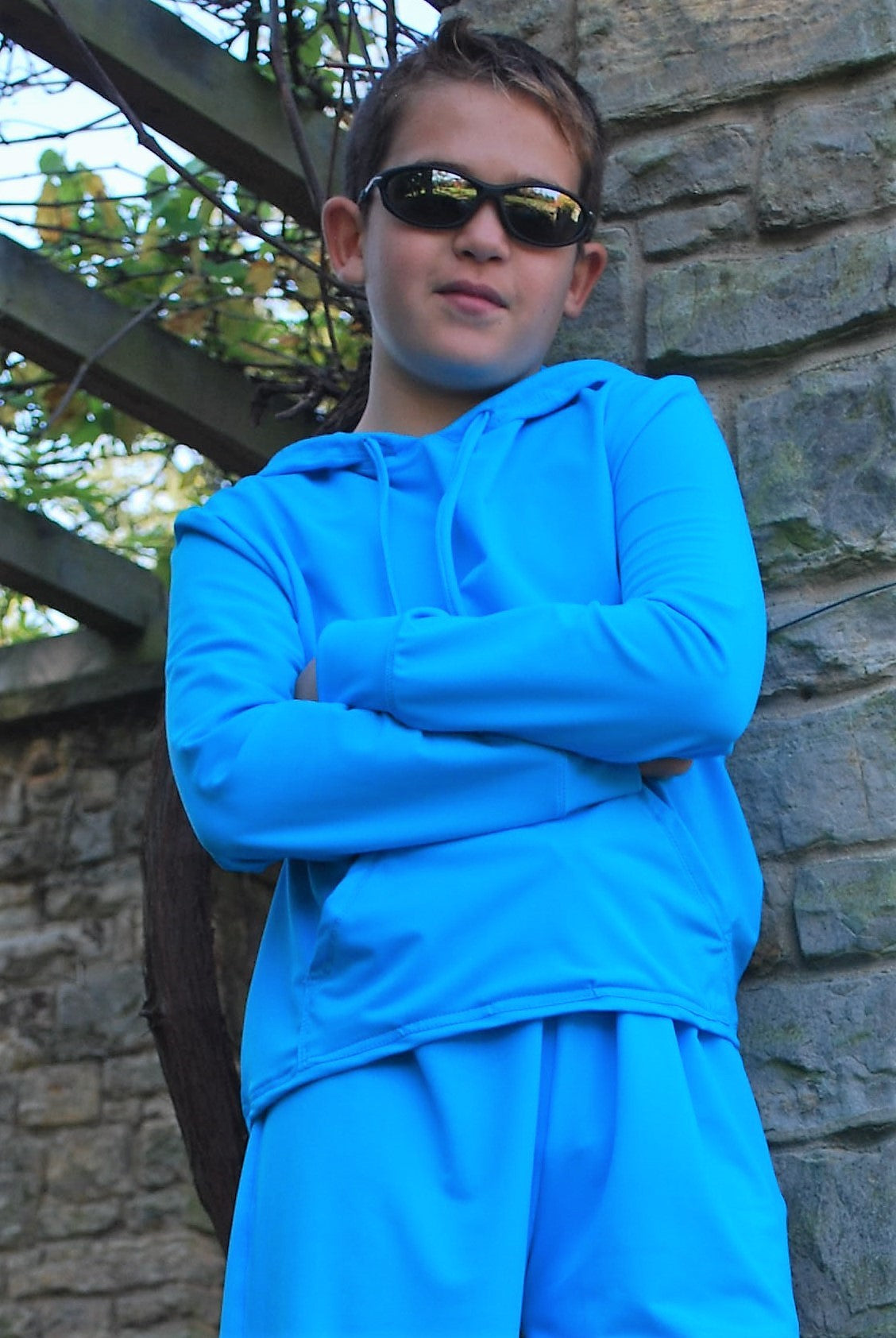 Teenage Unisex Long Sleeve Hooded Top - UPF 50+, Age 11-16-8