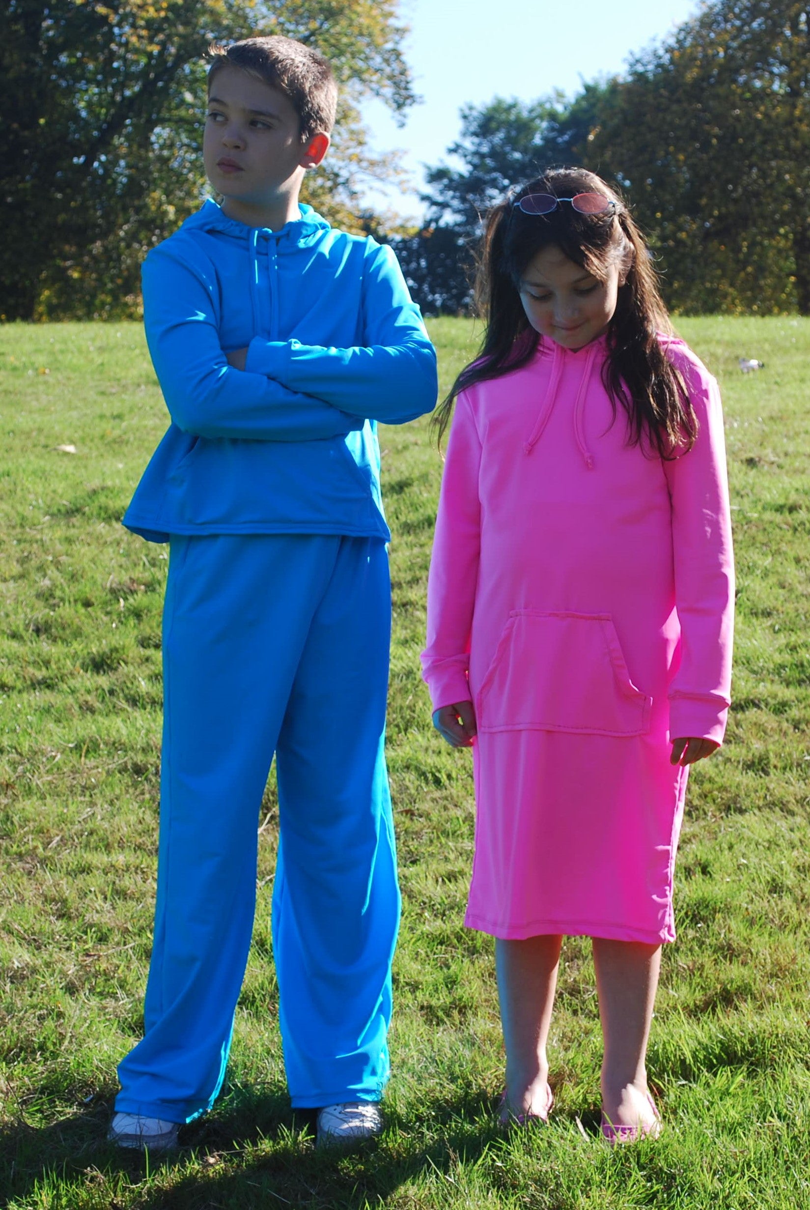 Teenage Unisex Long Sleeve Hooded Top - UPF 50+, Age 11-16-10