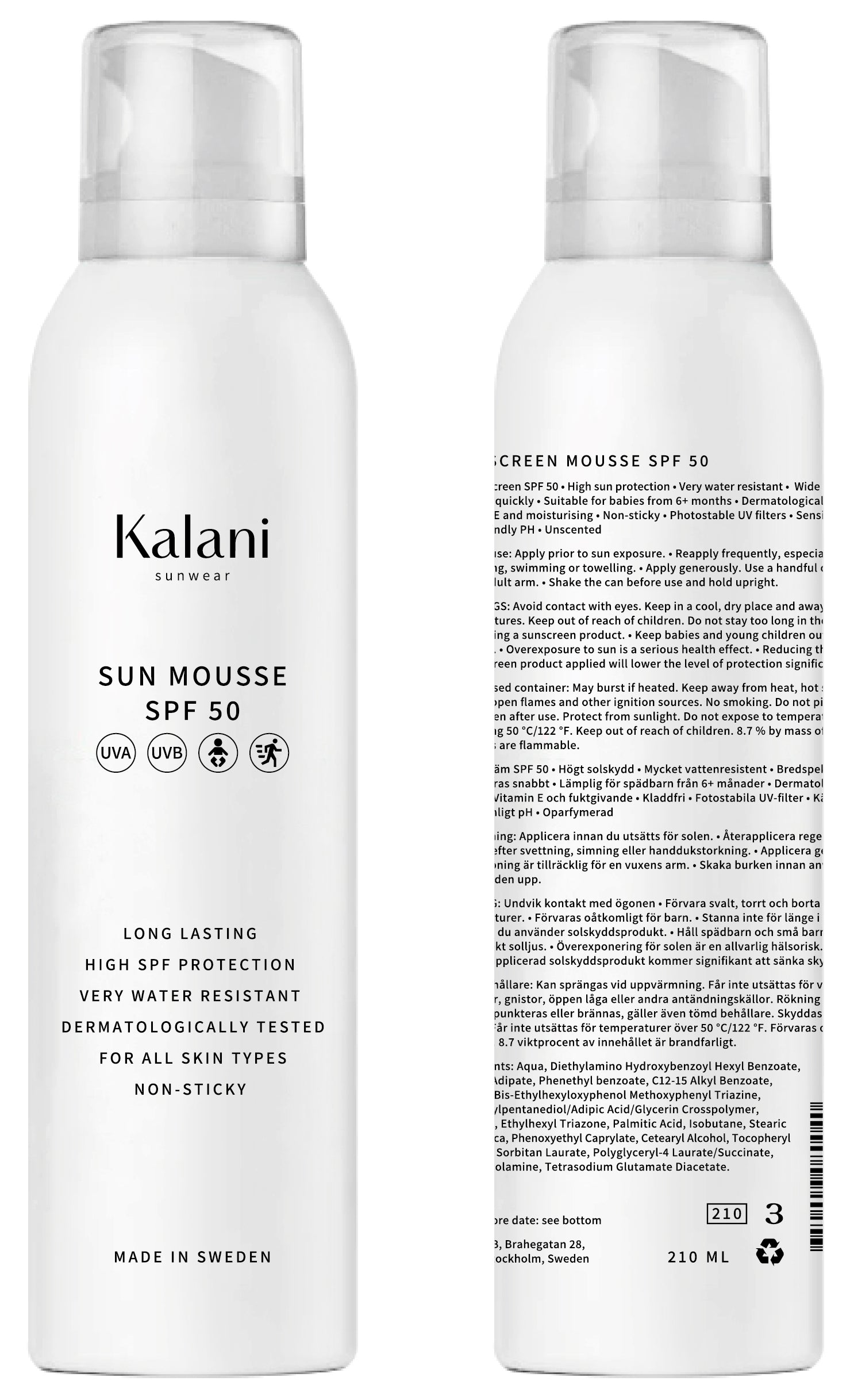 Kalani Sunwear Sun Mousse SPF 50