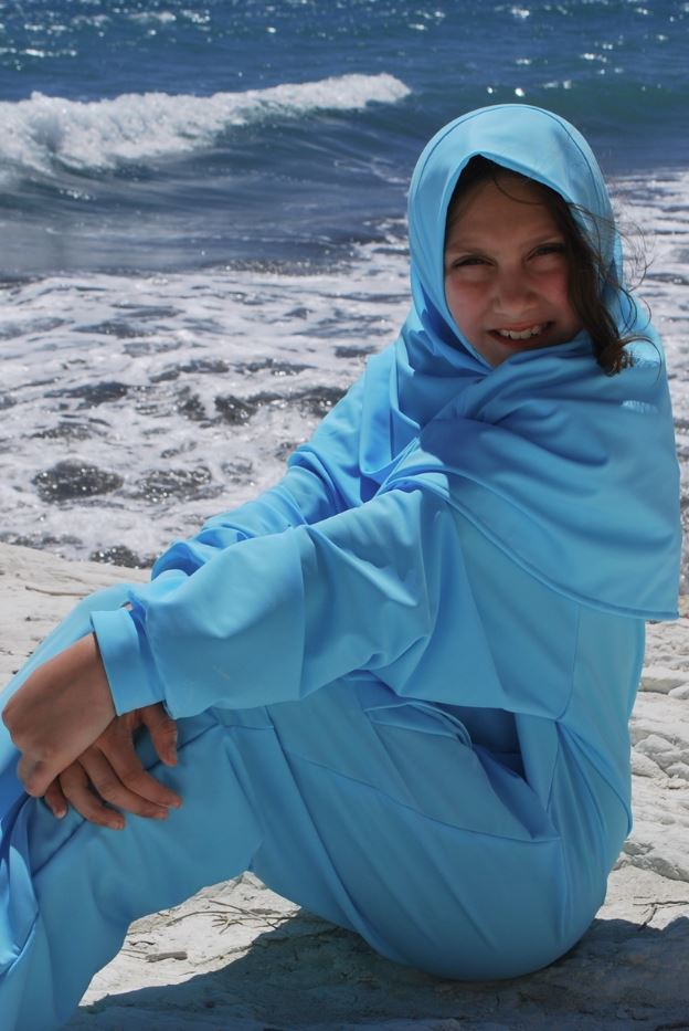 Kids Hijab Inspired Scarf - UPF50+-zoom-