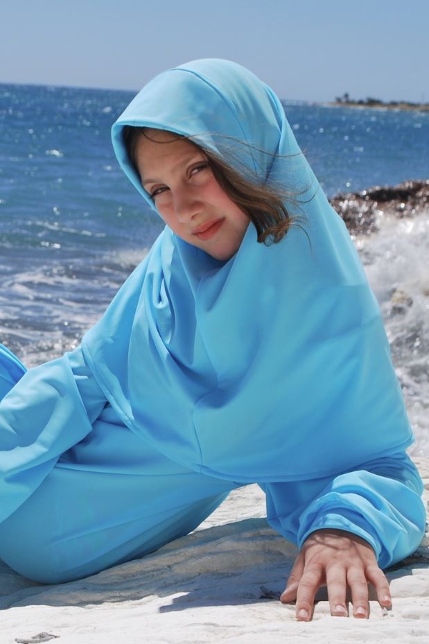 Kids Hijab Inspired Scarf - UPF50+-zoom-