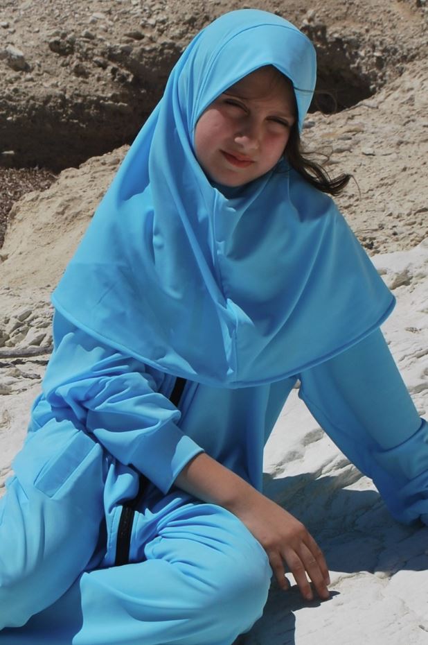 Kids Hijab Inspired Scarf - UPF50+-zoom-