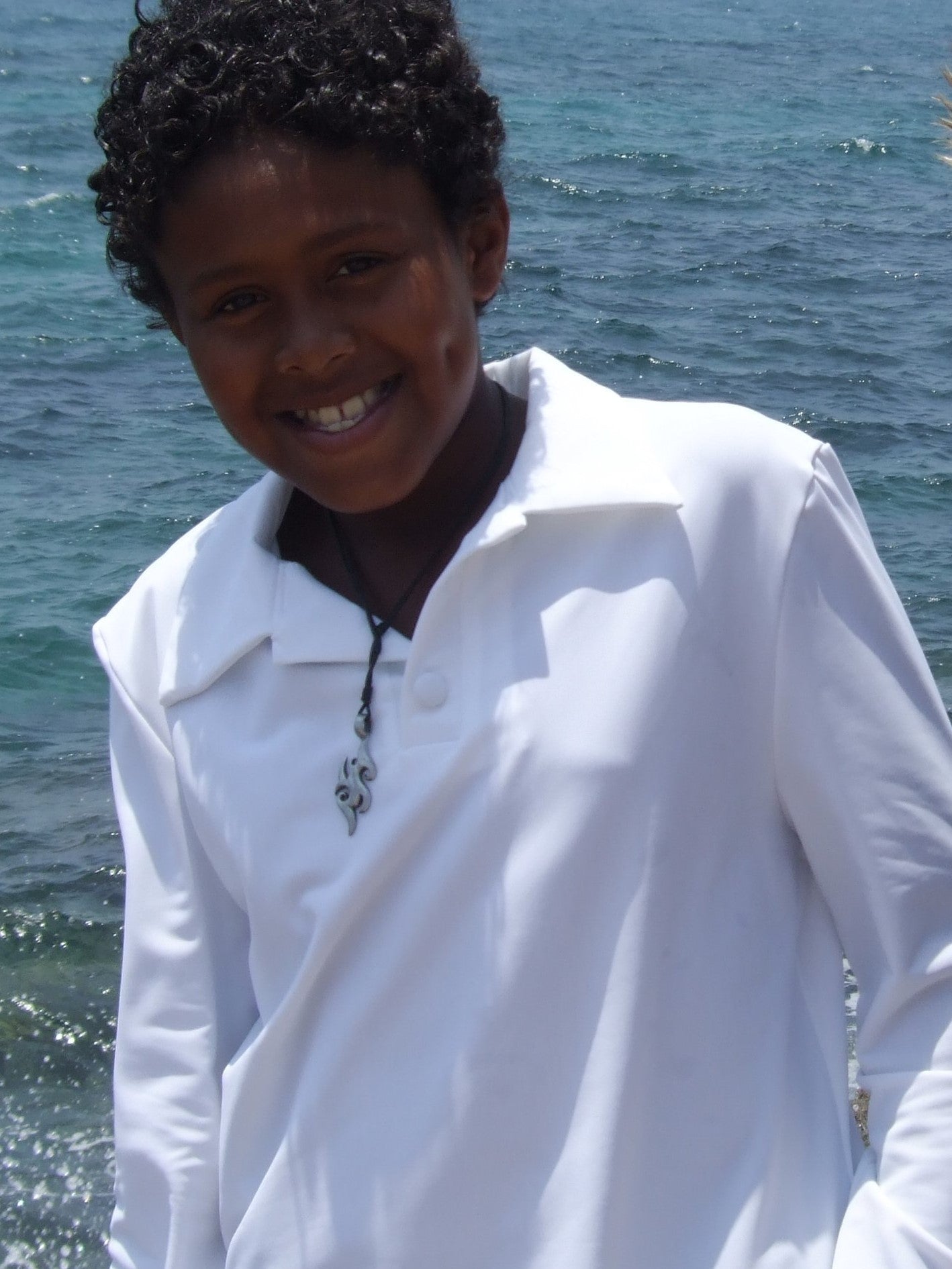 Unisex Long Sleeve Polo Shirt - UPF 50+, Age 0-10