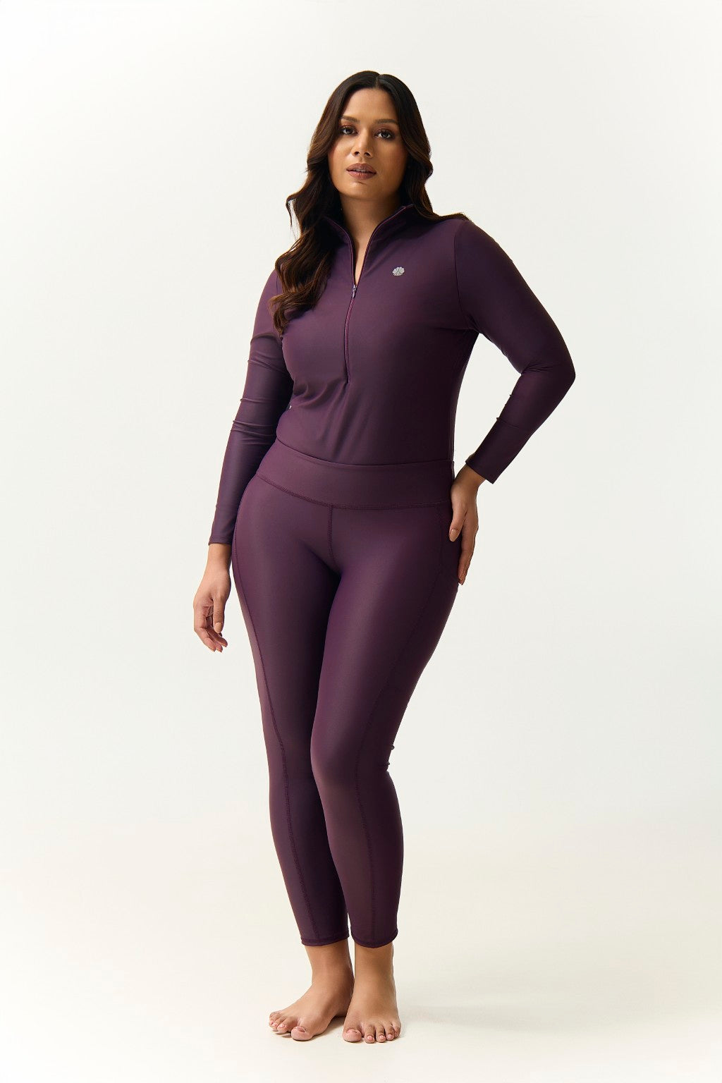 Amal Bodysuit - Plum-1