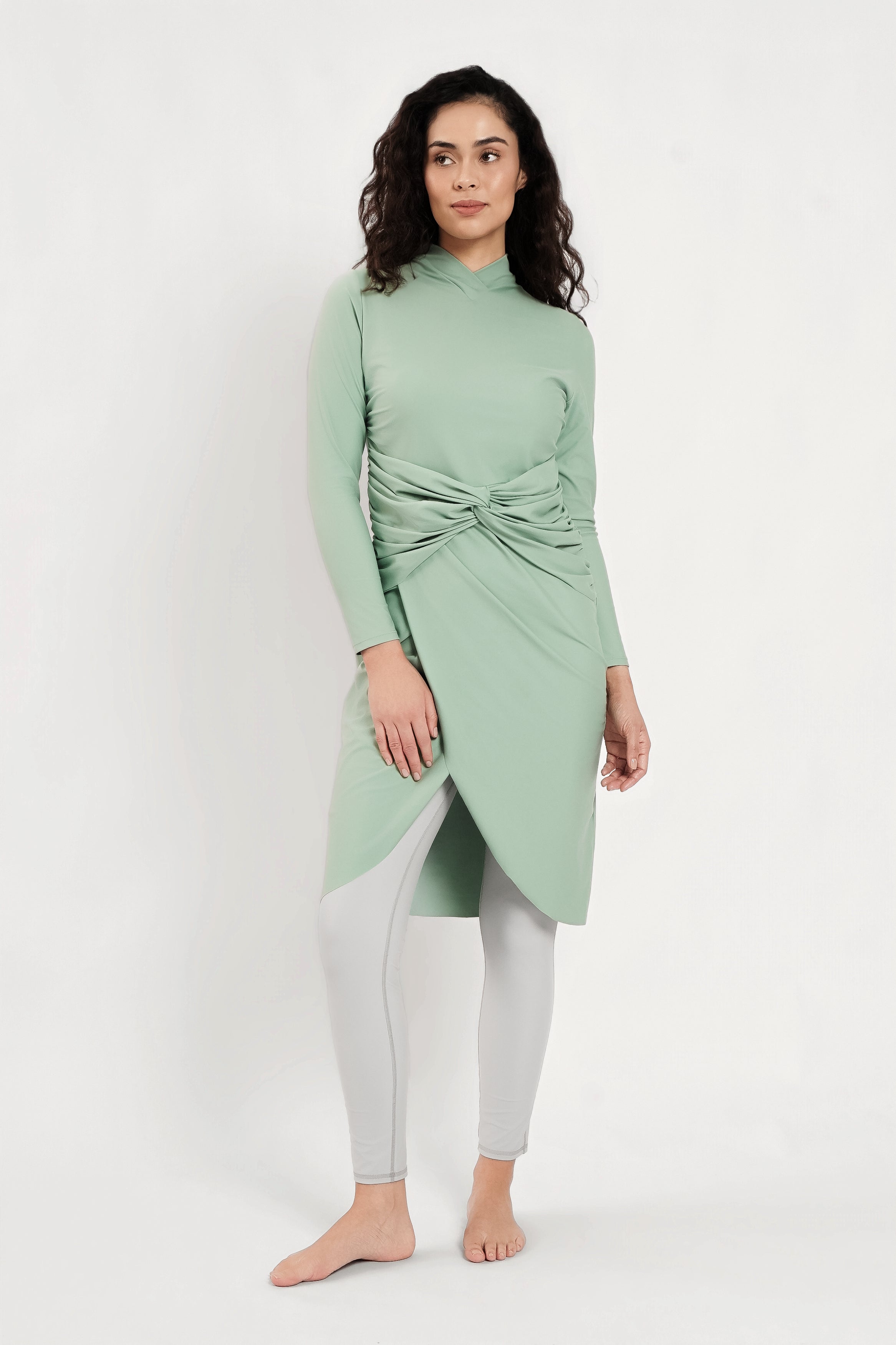 Alba Swim Dress - Sage-zoom-1