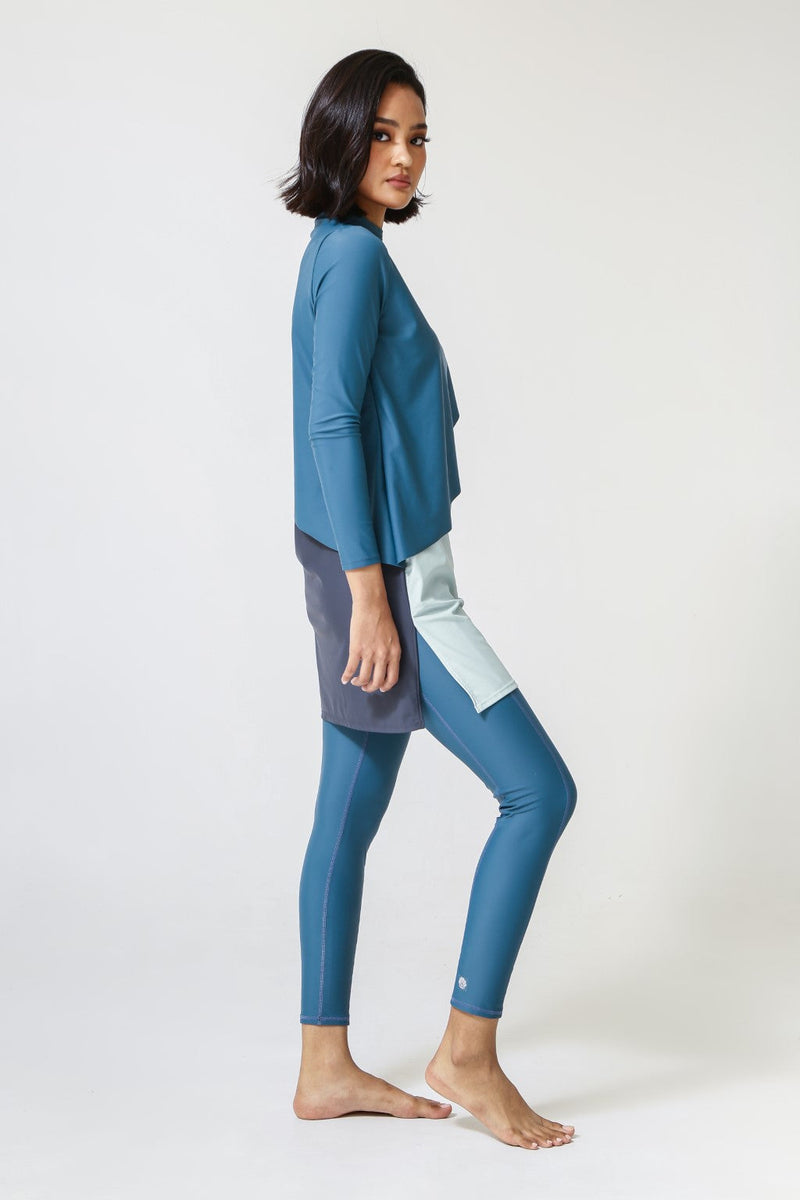 Cape Swim Dress - Wave-zoom-