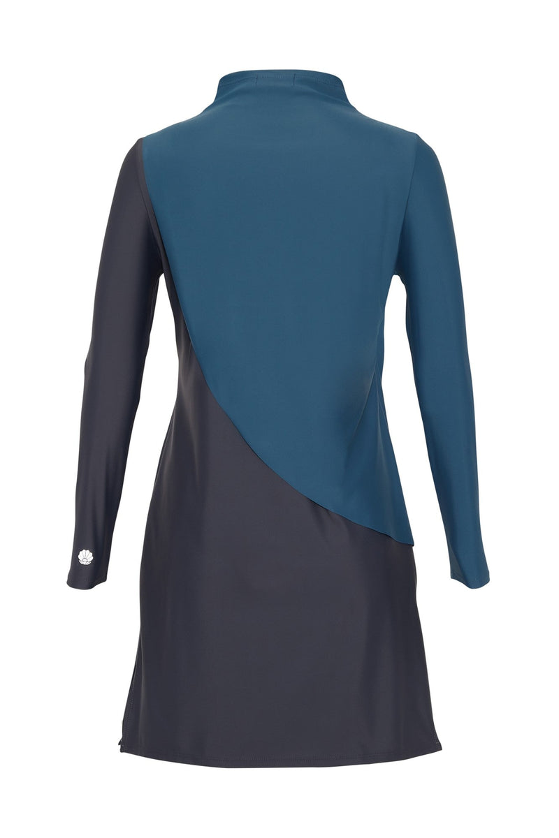 Cape Swim Dress - Wave-zoom-
