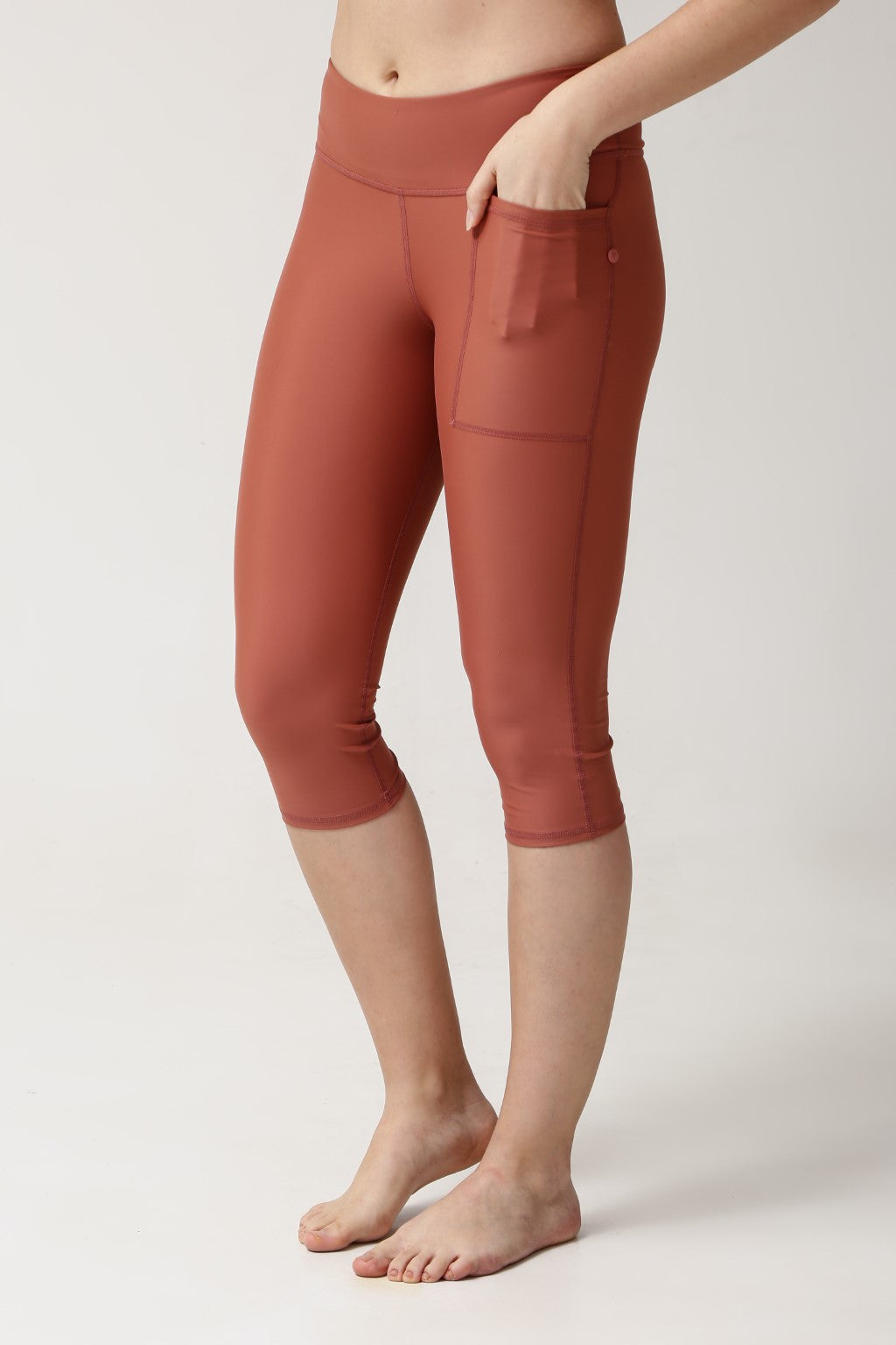 Capri Swim Tights - Clay-2