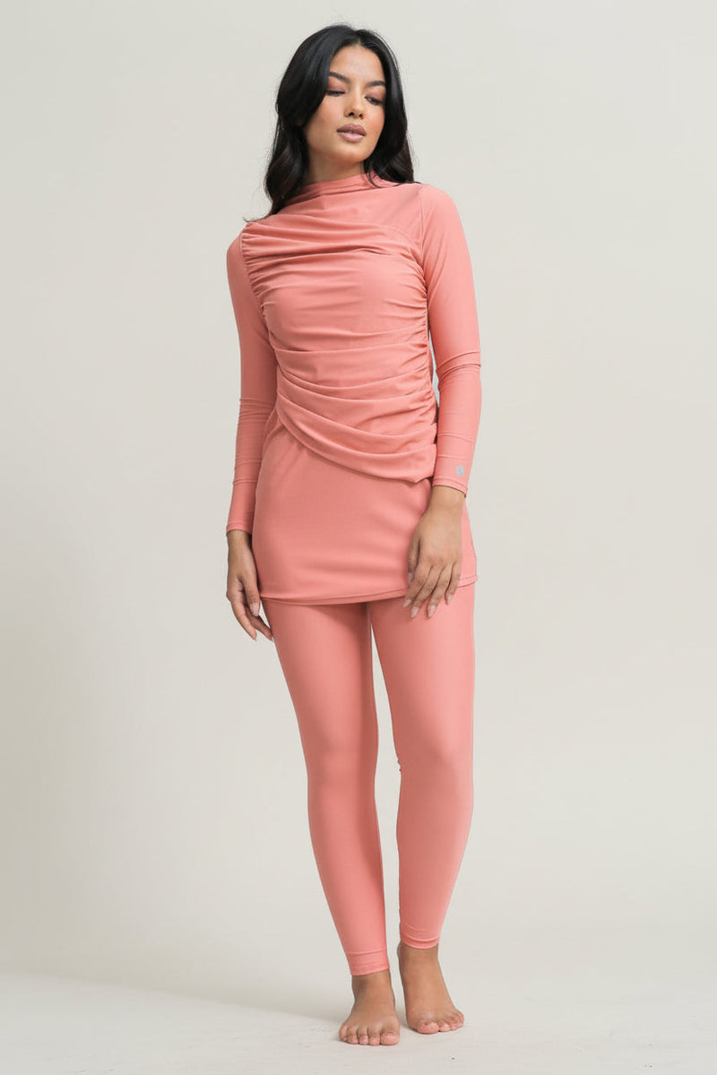 Diana Swim Dress - Coral-zoom-