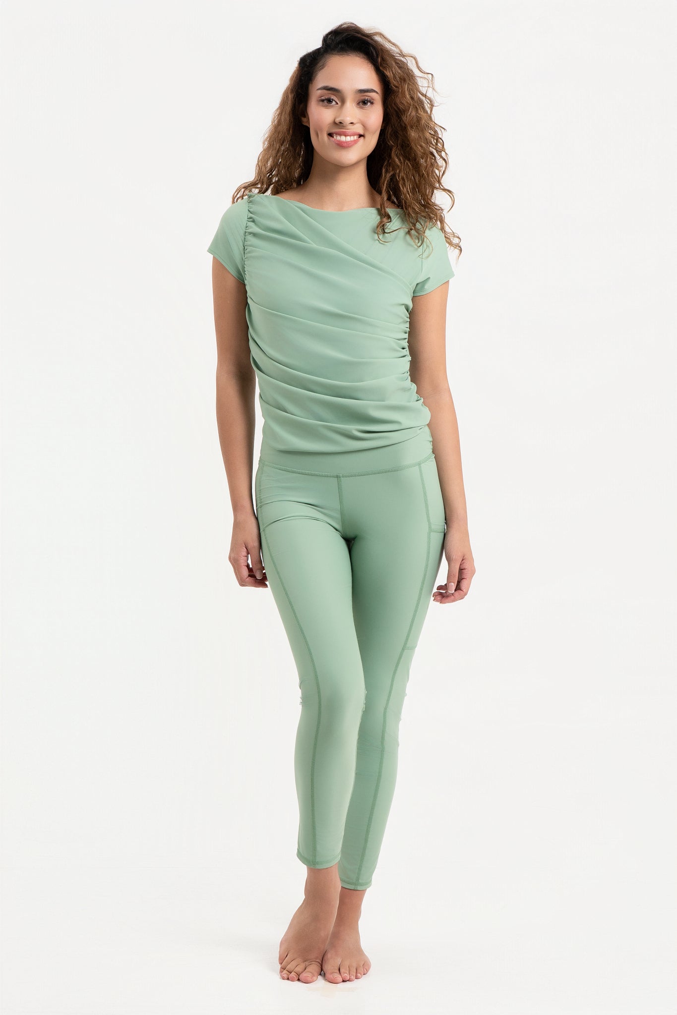 Diana Midi Swimsuit - Sage-2