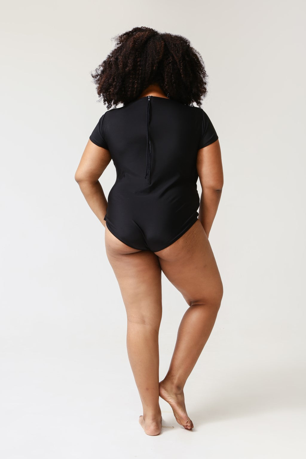 Diana Midi Swimsuit - Black-zoom-8