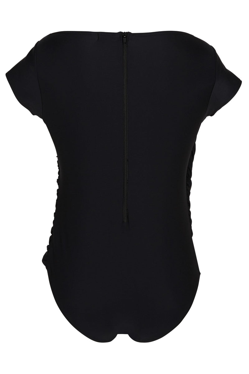 Diana Midi Swimsuit - Black-zoom-