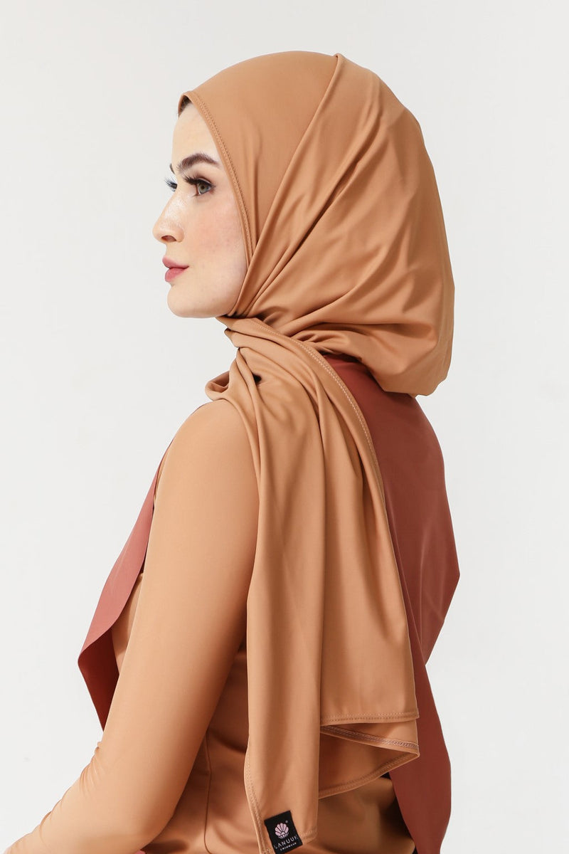 Slip on Scarf - Sand-zoom-