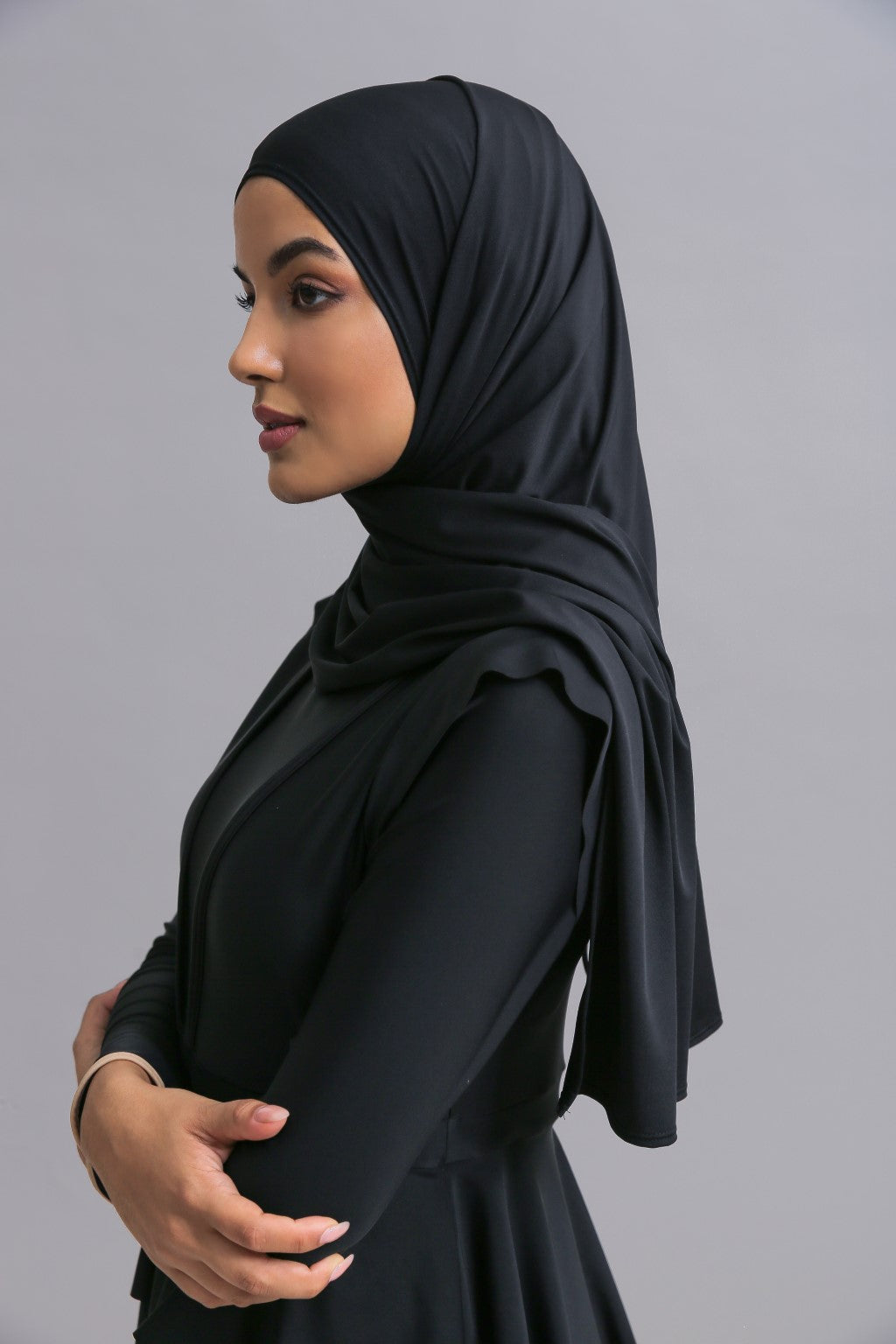 Slip on Scarf - Black-2