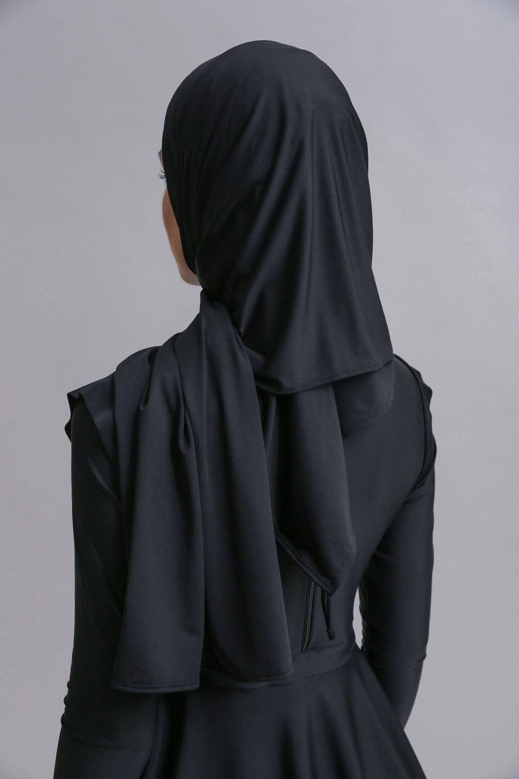 Slip on Scarf - Black-4