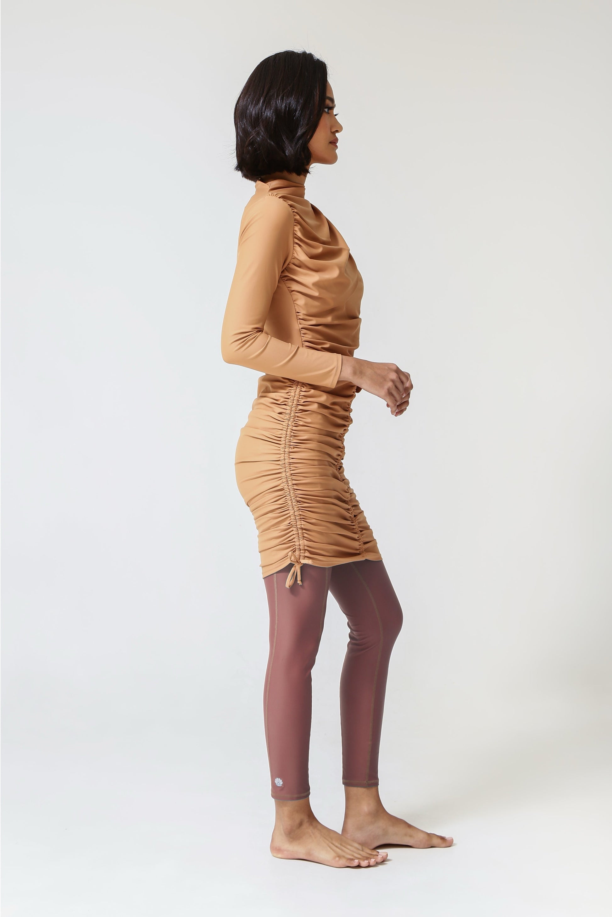Isla Swim Dress - Sand-3