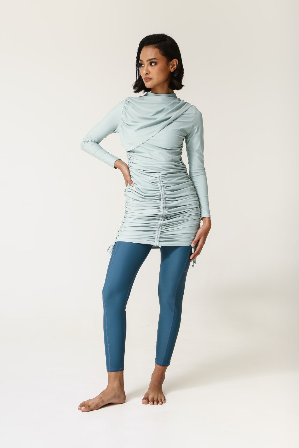 Isla Swim Dress - Aqua-zoom-1