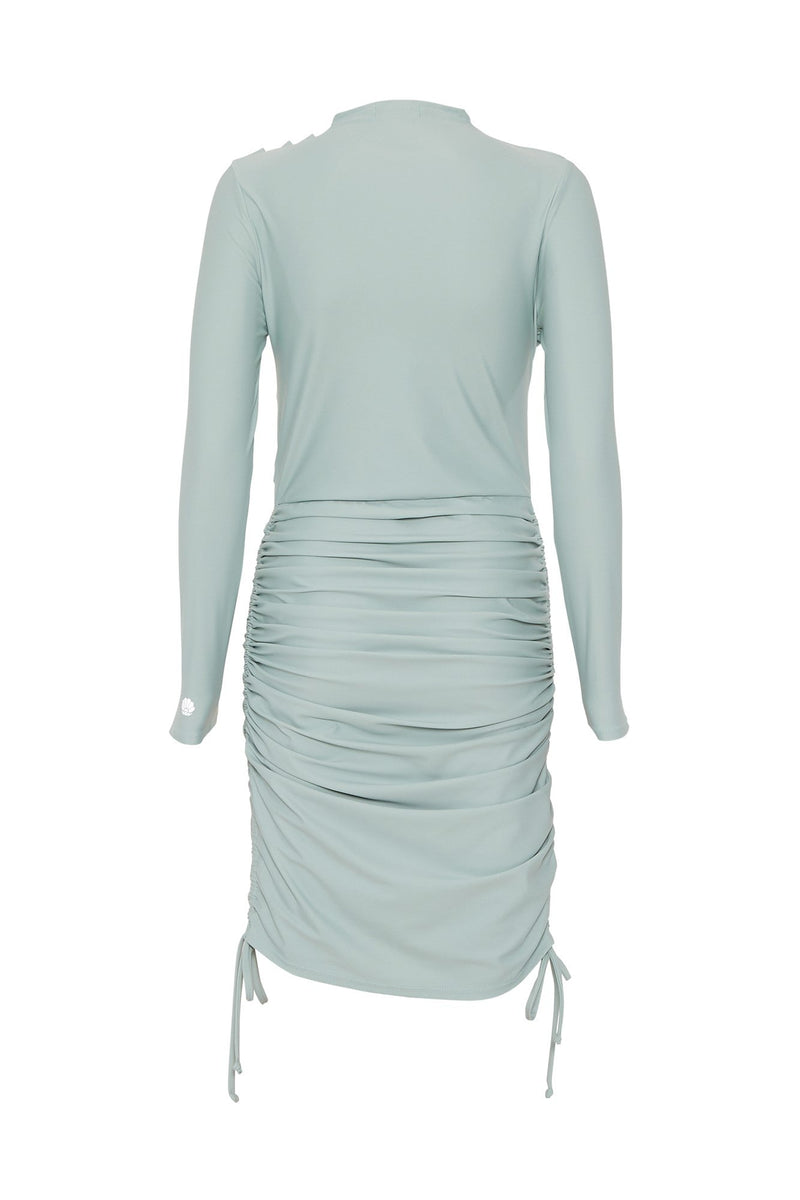 Isla Swim Dress - Aqua-zoom-
