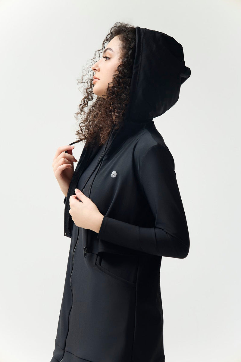 Kaya Swim Dress - Black-zoom-
