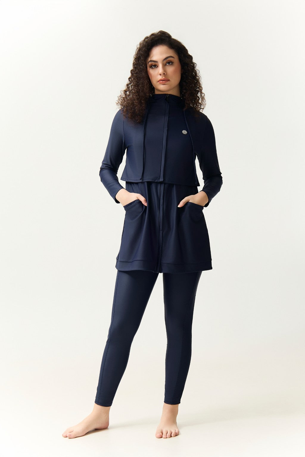 Kaya Swim Dress - Midnight-zoom-1