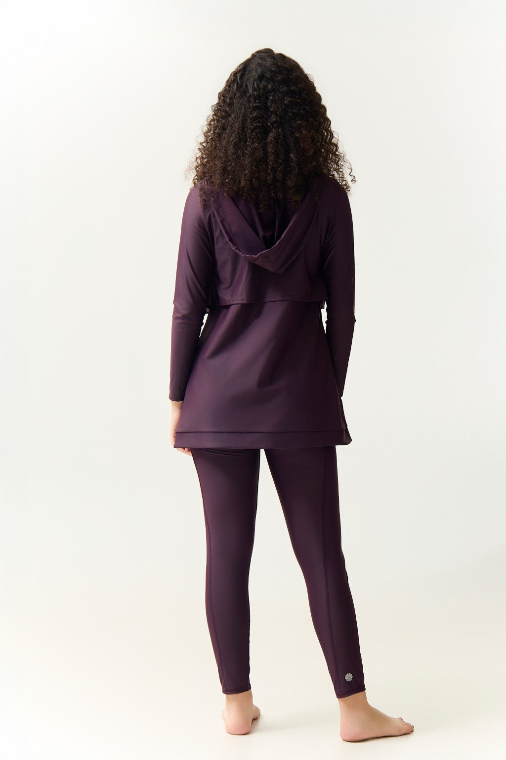 Kaya Swim Dress - Plum-4