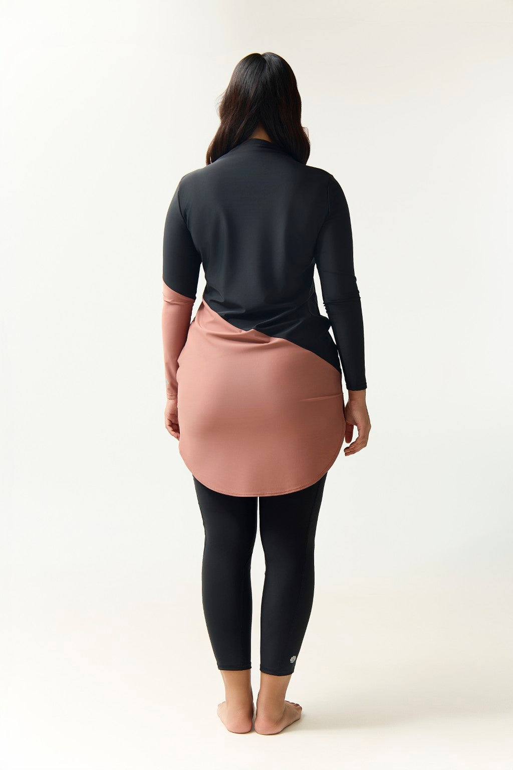 Maya Swim Dress - Black/Earth-7