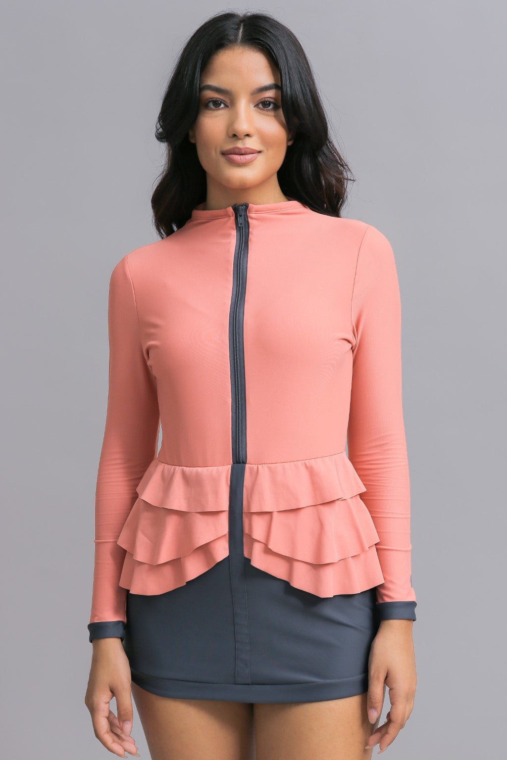 Mira Swim Dress - Coral-zoom-2