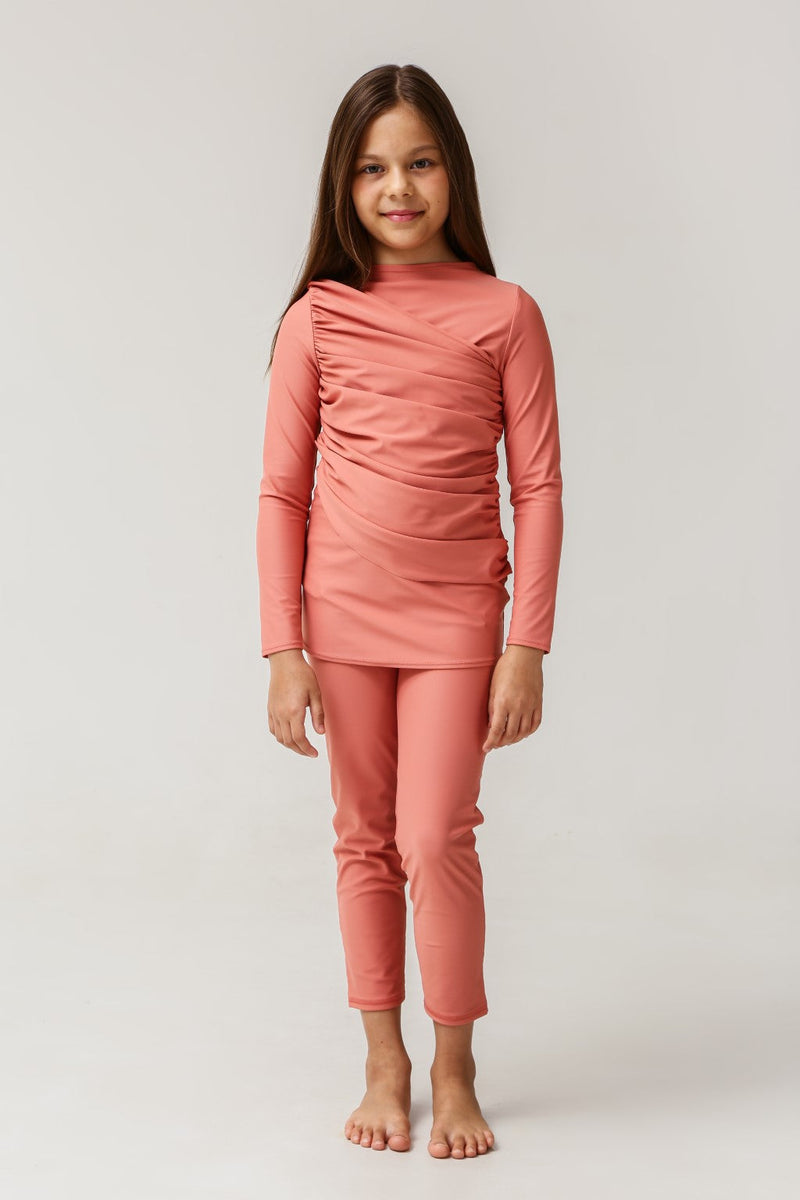 Diana Kids Two Piece Swimwear - Coral-zoom-